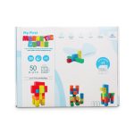 ⁦Magnetic Cubes משחק קוביות מגנטיות גדולות 50 חלקים מגיל שנה⁩ – תמונה ⁦3⁩