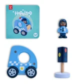 ניידת משטרה עם סירנה